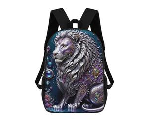 sinyumoney Steampunk Metal Lion Mochila De Negocios Resistente Para Portátil Para La Escuela/trabajo/viajes 17inch