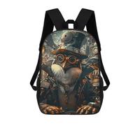 sinyumoney Steampunk Penguin Animal Mochila Escolar Infantil Impresa En 3D Para Niños, Mochilas De Viaje, Bolsas Para Libros Para Niños Estudiantes De Primaria 17inch