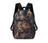 sinyumoney Steampunk Squirrel Animal Mochila Escolar Infantil Impresa En 3D, Mochila Informal De Moda Para Niños, Mochila De Viaje De Alta Capacidad Para Libros Para Niños 17inch