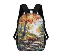 sinyumoney Steps to Fall Mochila Escolar Impresa En 3D Para Niños 17inch Mochilas Para Niños Y Niñas, Mochilas Escolares Para Niños, Mochilas De Viaje