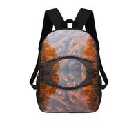 sinyumoney Stone Arch Bridge Reflection Mochila Escolar Impermeable Para Ordenador, Ideal Para El Campus, Actividades Al Aire Libre, Viajes Y Deportes 17inch