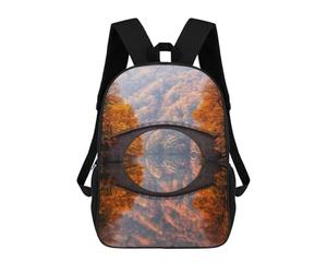 sinyumoney Stone Arch Bridge Reflection Mochila Escolar Impermeable Para Ordenador, Ideal Para El Campus, Actividades Al Aire Libre, Viajes Y Deportes 17inch