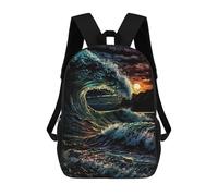 sinyumoney Stormly Ocean V6 Mochilas Impresas En 3D Para Niños, Mochila Escolar, Mochila Informal Para Exteriores, Mochila Informal De Moda Para Niños, Lindas Bolsas De Viaje 17inch