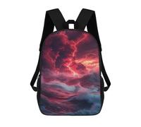 sinyumoney Stormy Sea with Lightning Strikes -1 Mochila Escolar, Bolso Resistente Para Portátil, Ideal Para Acampar, Aventuras Al Aire Libre Y Viajes Diarios 17inch