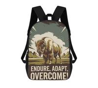 sinyumoney Strength of The Bison Mochila Escolar Ligera Para Aeropuerto Y Estudiantes Universitarios Para Hombres/mujeres 17inch