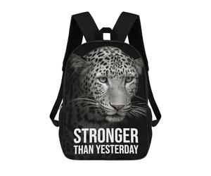 sinyumoney Stronger Than Yesterday Mochilas Escolares Para La Escuela Secundaria, Preparatoria, Universidad Y Viajes Para Niñas Y Adolescentes 17inch