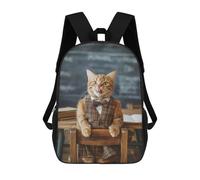 sinyumoney Student Cat Licks Lips Mochila Escolar, Mochila Informal, Mochila De Día, Mochila Escolar, De Trabajo Y De Viaje Para Hombres, Mujeres Y Adolescentes. 17inch