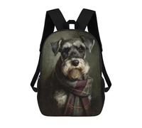 sinyumoney Stylish Dog in Plaid Scarf Mochila De Negocios Para Portátil, Mochila Unisex Informal Para Niñas, Niños Y Adolescentes 17inch