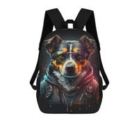 sinyumoney Stylish Dog in Sunglasses Mochila Escolar, De Negocios, Para Portátil, Unisex, Informal, Para Adolescentes, Chicas, Chicos, Mujeres Y Hombres 17inch
