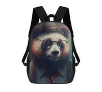 sinyumoney Stylish Panda Portrait Mochila Escolar Para La Escuela Secundaria, Preparatoria, Universidad, Viajes Para Adolescentes, Niñas, Niños, Mujeres Y Hombres 17inch