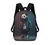 sinyumoney Stylish Panda Streetwear Mochilas Escolares Secundarias Informales Para Viajes. Mochilas Escolares Para La Escuela/trabajo/viajes. 17inch