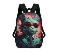 sinyumoney Stylish Rabbit in Suit Mochila Infantil Escolar Para Niños Con Estampado 3D De Dibujos Animados, Mochila Escolar Para Estudiantes, Mochila Para Portátil Para Niños Y Niñas 17inch