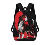 sinyumoney Stylized Beagle Illustration Mochila, Mochila Infantil, Mochila Escolar Para Estudiantes, Mochila Para Libros, Mochila Escolar Impresa En 3D Para Niños Y Niñas 17inch