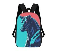 sinyumoney Stylized Bull Illustration with Bold Colors Mochilas Escolares Ligeras Mochila Escolar De Día Mochila Escolar Para La Universidad Para Adolescentes Chicas Chicos Mujeres Hombres 17inch