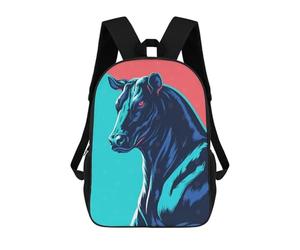 sinyumoney Stylized Bull Illustration with Bold Colors Mochilas Escolares Ligeras Mochila Escolar De Día Mochila Escolar Para La Universidad Para Adolescentes Chicas Chicos Mujeres Hombres 17inch