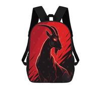 sinyumoney Stylized Goat Illustration Mochila Escolar Grande Resistente Al Agua Para Portátil Para Adolescentes, Niñas, Niños, Mujeres Y Hombres 17inch