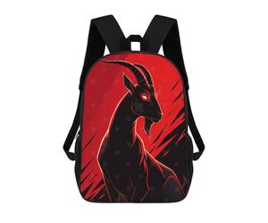 sinyumoney Stylized Goat Illustration Mochila Escolar Para Niñas Mochila Impermeable Mochila Informal De Día Mochila Ligera Para Niño Y Niña Mochila Escolar 17inch