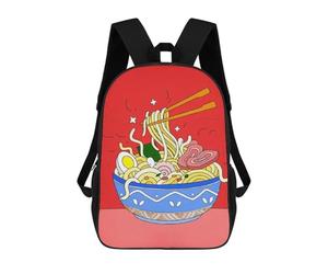 sinyumoney Stylized Ramen Bowl Mochilas Escolares Para La Escuela Secundaria, Preparatoria, Universidad Y Viajes Para Hombres, Mujeres Y Adolescentes 17inch