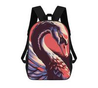 sinyumoney Stylized Swan Illustration Mochila Escolar Grande Resistente Al Agua Para Portátil Para Adolescentes, Niñas, Niños, Mujeres Y Hombres 17inch