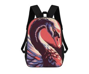 sinyumoney Stylized Swan Illustration Mochila Escolar Grande Resistente Al Agua Para Portátil Para Adolescentes, Niñas, Niños, Mujeres Y Hombres 17inch