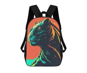 sinyumoney Stylized Tiger Portrait with Bold Colors Mochilas Escolares Secundarias Informales Para Viajes. Mochilas Escolares Para La Escuela/trabajo/viajes. 17inch