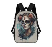 sinyumoney Sugar Skull Woman Mochila, Mochila Infantil, Mochila Escolar Para Estudiantes, Mochila Para Libros, Mochila Escolar Impresa En 3D Para Niños Y Niñas 17inch
