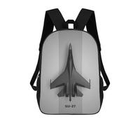 sinyumoney Sukhoi Su 27 Mochila Escolar/de Negocios Resistente Para Portátil Para Niños/niñas/adolescentes 17inch