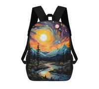 sinyumoney Sundrop Mountain Stream Mochila Escolar Impermeable Para Ordenador Portátil Para Adolescentes, Chicas, Chicos, Mujeres Y Hombres 17inch