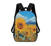 sinyumoney Sunflower Field Painting-5 Mochila Grande Para Portátil Resistente Al Agua Para La Escuela - Perfecta Para Viajes, Trabajo Y Uso Diario 17inch
