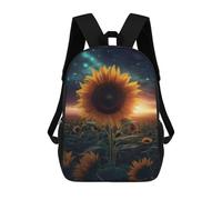 sinyumoney Sunflower Night Milky Way Mochilas Escolares Para Ordenador Para El Colegio/trabajo/viajes Para Niñas, Niños Y Adolescentes 17inch