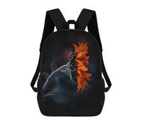 sinyumoney Sunflower Portrait 3 Mochila Escolar Impresa En 3D Para Niños 17inch Mochilas Para Niños Y Niñas, Mochilas Escolares Para Niños, Mochilas De Viaje