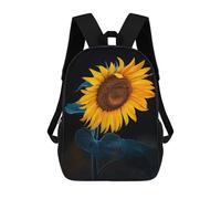 sinyumoney Sunflower Portrait Mochila Infantil Con Impresión 3D, Mochila Escolar Para Niños, Mochila Informal Divertida Para Niños Y Adolescentes 17inch