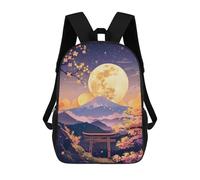 sinyumoney Sunrise Moonlight Japan Mochila Impresa En 3D Para Niños, Mochila Escolar, Mochilas De Viaje Para Niños, Bolsas De Libros De Alta Capacidad, Mochila Infantil 17inch