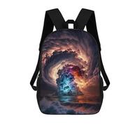 sinyumoney Sunset Beach Maelstrom Mochila Infantil Escolar Para Niños Con Estampado 3D De Dibujos Animados, Mochila Escolar Para Estudiantes, Mochila Para Portátil Para Niños Y Niñas 17inch