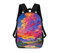 sinyumoney Sunset Cherry Blossom Mochila Ronaldo, Mochila Infantil, Mochila Escolar Para Estudiantes, Mochila Para Libros, Mochila Escolar Impresa En 3D Para Niños Y Niñas, 17inch