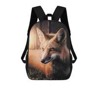 sinyumoney Sunset Fox Mochila Escolar Impresa En 3D Mochilas Informales Para Niños Mochila Escolar Impresa En 3D Para Niños De Primaria Y Secundaria 17inch