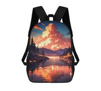 sinyumoney Sunset Horizon Serenity Mochila Escolar Grande Resistente Al Agua Para Portátil Para Niñas, Niños Y Adolescentes 17inch