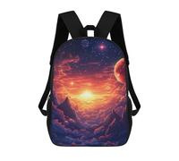 sinyumoney Sunset in A Starry Sky Mochilas Para Niños Mochilas Escolares Mochila Escolar Para Niños Impresa En 3D Mochilas De Viaje De Moda Para Niños De Primaria Y Secundaria 17inch