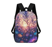 sinyumoney Sunset In Garden Mochila Ligera Informal Para El Día A Día, Mochila Escolar Para El Campus, Actividades Al Aire Libre, Viajes Y Deportes 17inch