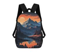 sinyumoney Sunset in The Mountains Mochilas Para Niños Mochila Escolar Mochila Escolar Impresa En 3D Mochilas Escolares De Moda Para Niños De Primaria Y Secundaria 17inch