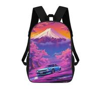 sinyumoney Sunset Japan Car R34 Mochila Para Niños, Adolescentes Y Estudiantes, Mochilas Para Niñas, Mochilas Para Niños Pequeños, Primaria Y Secundaria 17inch