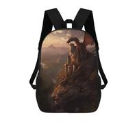 sinyumoney Sunset over Dragons Keep Mochila Escolar Infantil Impresa En 3D Mochila De Viaje De Alta Capacidad Bolsas Para Libros Mochila Infantil 17inch