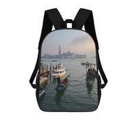 sinyumoney Sunset over Gondola Venice Mochila Escolar Impresa En 3D Para Niños 17inch Mochilas Para Niños Y Niñas, Mochilas Escolares Para Niños, Mochilas De Viaje