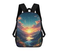 sinyumoney Sunset Serenity Landscape -1 Mochila Grande, Ligera E Informal Para El Campus, Actividades Al Aire Libre, Viajes Y Deportes 17inch