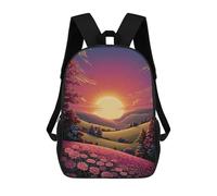 sinyumoney Sunset Serenity Landscape Mochila Escolar, Bolso De Negocios, Bolso Para Portátil Duradero Para Campus, Actividades Al Aire Libre, Viajes Y Deportes 17inch
