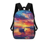 sinyumoney Sunset Serenity on Water Mochila Escolar Para Ordenador Portátil Para La Escuela/trabajo/viajes: Perfecta Para Viajes, Trabajo Y Uso Diario 17inch