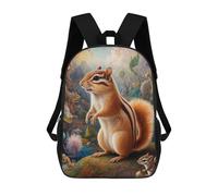 sinyumoney Surreal Chipmunk Safari Mochila Escolar Para Niñas Mochila Impermeable Mochila Informal De Día Mochila Ligera Para Niño Y Niña Mochila Escolar 17inch