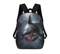 sinyumoney Surreal Fantasy Shark Mochila Infantil, Mochila Escolar Para Niños, Mochila Escolar Infantil Con Estampado 3D De Dibujos Animados, Mochila De Gran Capacidad Para Niños Y Niñas 17inch