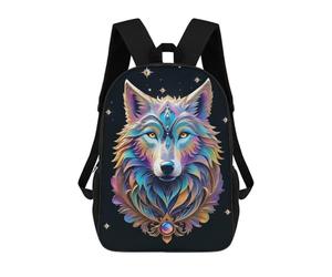 sinyumoney Surreal Galaxy Wolf Mochila De Viaje Para La Universidad Mochilas Para La Escuela/trabajo/viajes 17inch