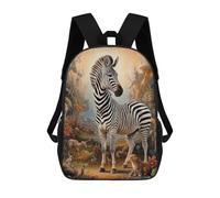 sinyumoney Surreal Mystical Zebra Mochilas Impresas En 3D Para Niños, Mochila Escolar, Mochila Informal Para Exteriores, Mochila Informal De Moda Para Niños, Lindas Bolsas De Viaje 17inch